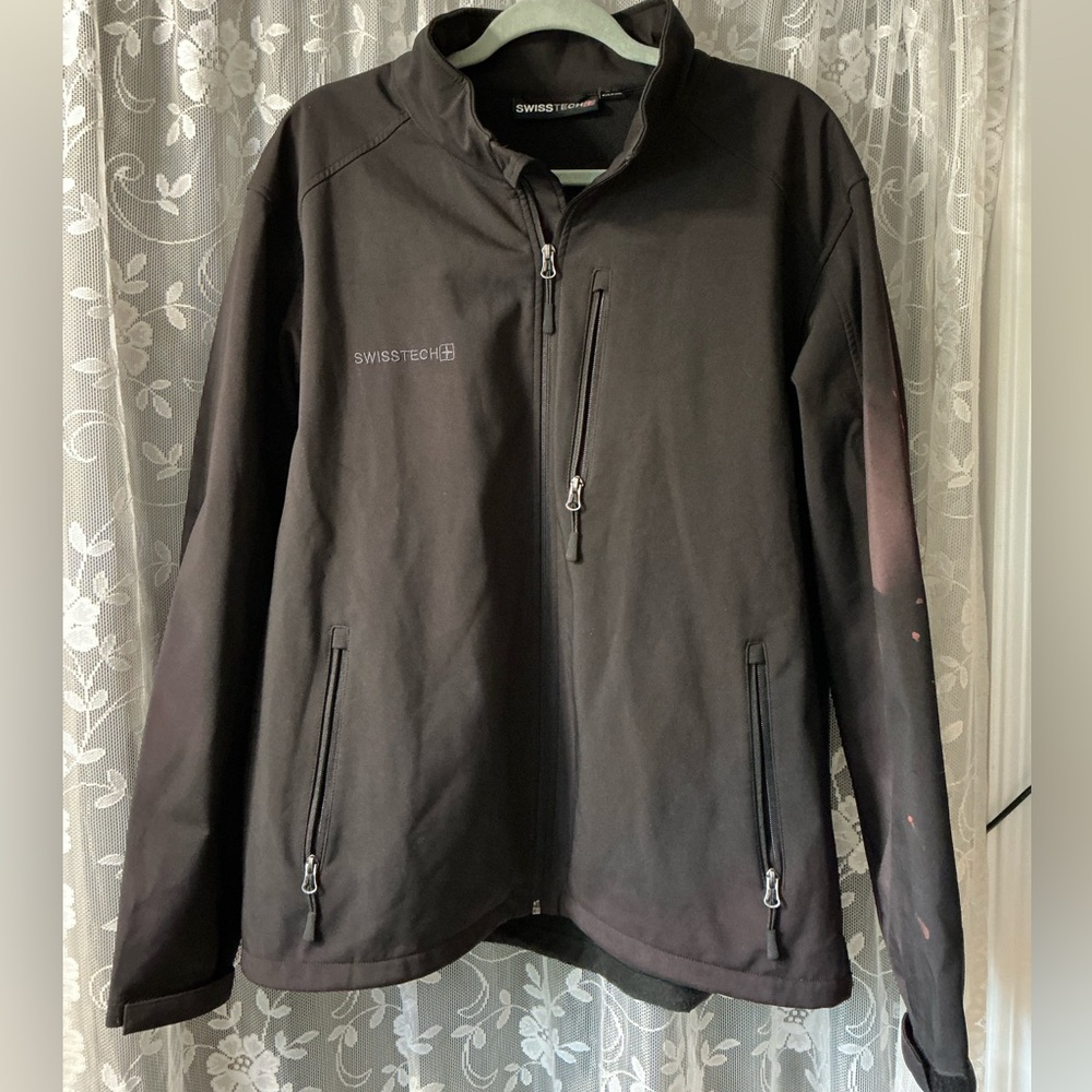 Swiss Tech Men's Dark Gray Performance Jacket size large